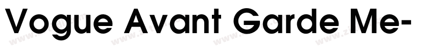 Vogue Avant Garde Me字体转换